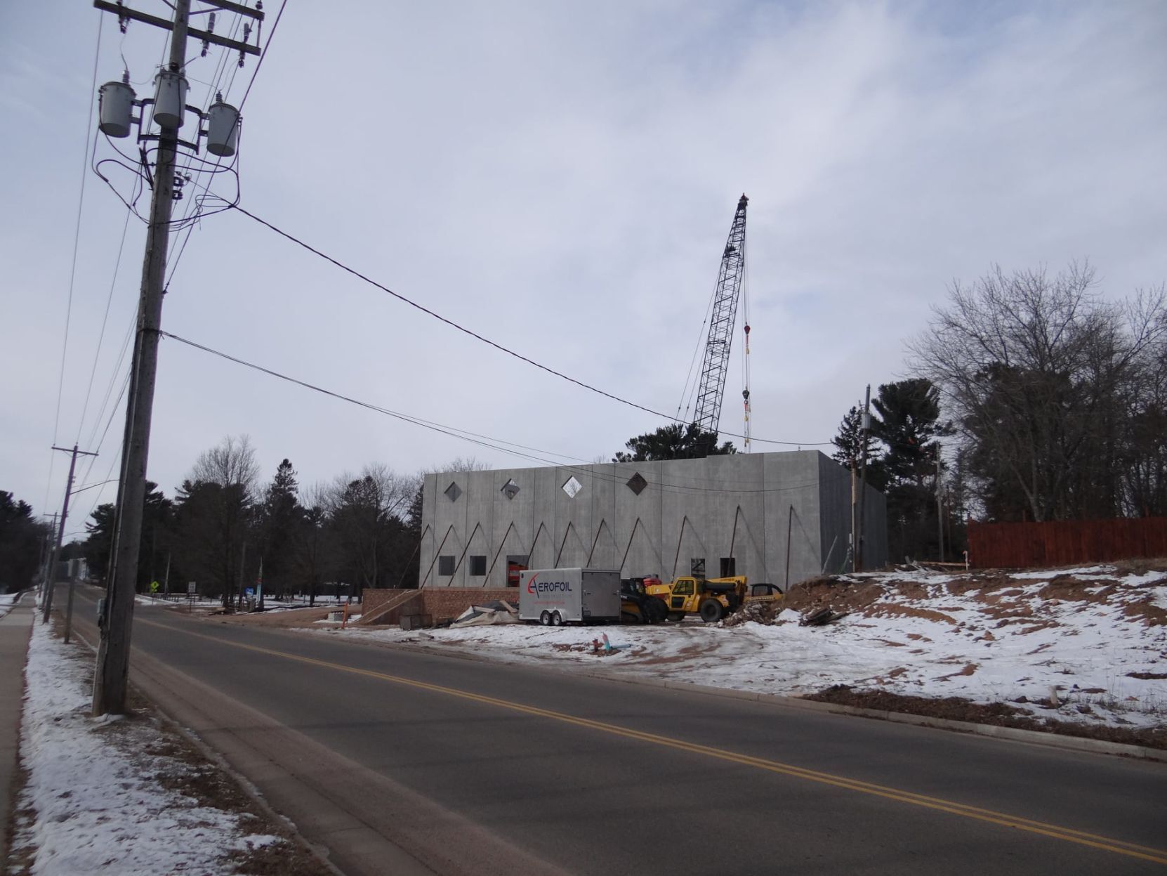 Chippewa Area History Center construction